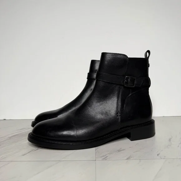 Sam Edelman Nolynn Black Leather Bootie 8M - Picture 15 of 15